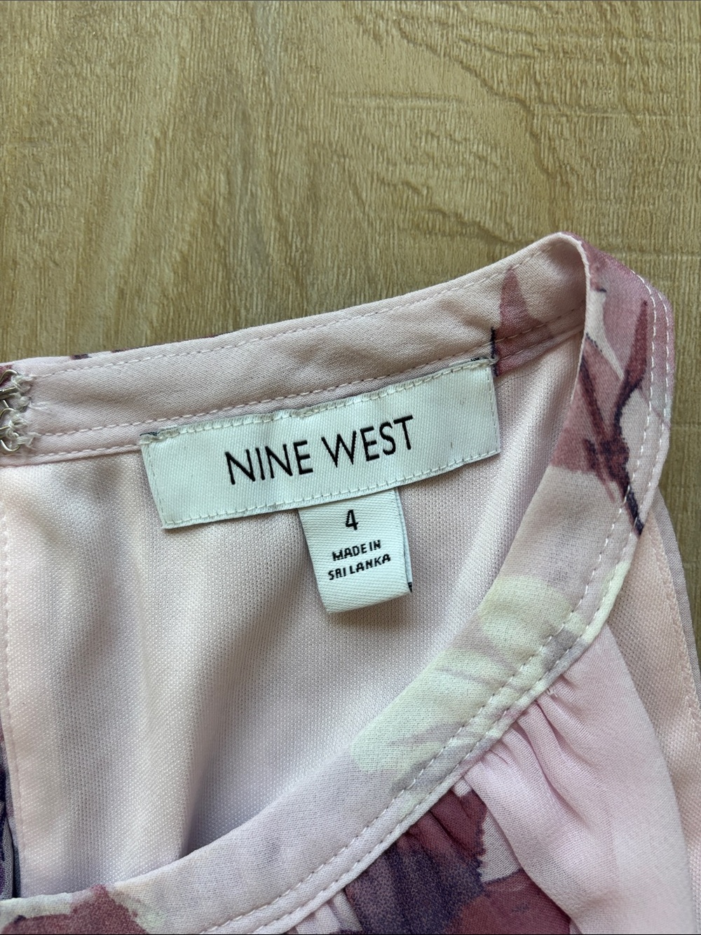 Nine West - Size 4 - Floral Pink Halter Maxi Dress - Picture 2 of 5